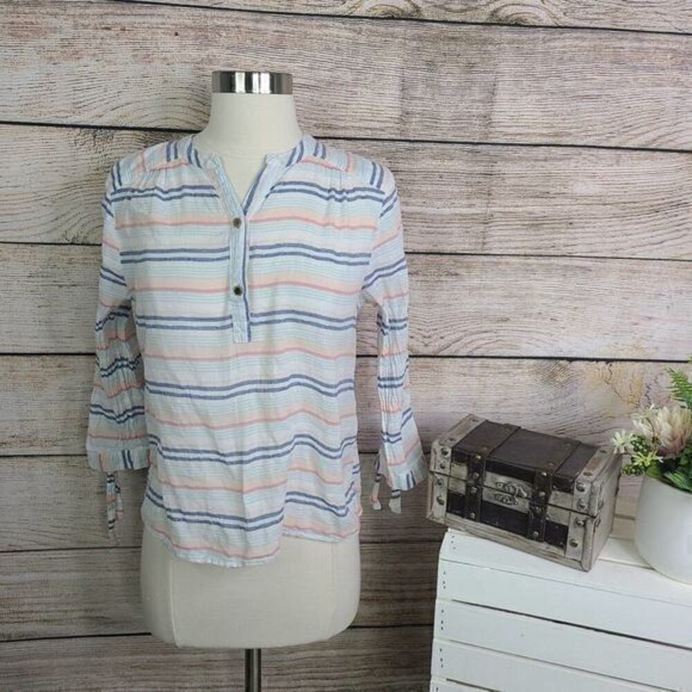 5/$25 Marc by Marc Jacobs Striped Henley Top Small